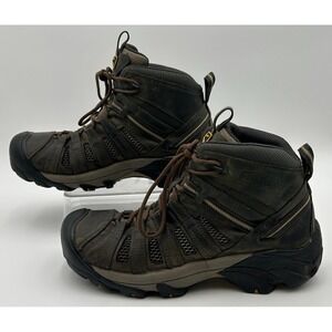 Keen Targhee II Mid Mens 10.5  Brown Leather Waterproof Hiking‎ Boots 1002375